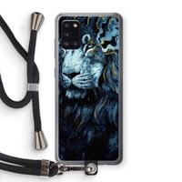 Darkness Lion: Samsung Galaxy A31 Transparant Hoesje met koord