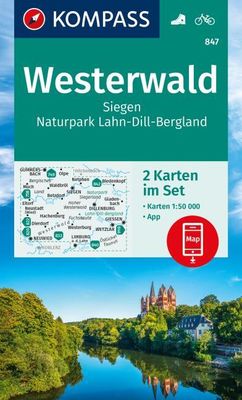 Wandelkaart 847 Westerwald | Kompass