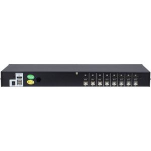 Inter-Tech AS-9108HA KVM-switch Rack-montage Zwart