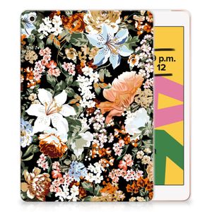 Siliconen Hoesje voor Apple iPad 10.2 | iPad 10.2 (2020) | 10.2 (2021) Dark Flowers