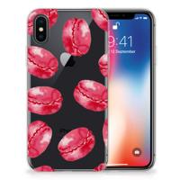 Apple iPhone X | Xs | Siliconen Case | Pink Macarons