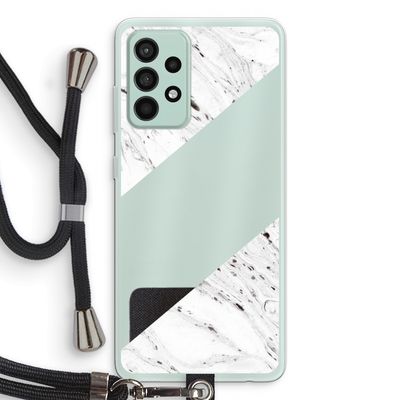 Biggest stripe: Samsung Galaxy A52s 5G Transparant Hoesje met koord