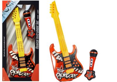 Viking Choice Speelgoed gitaar voor kinderen - Elektrische gitaar met microfoon Viking Choice Speelgoed gitaar voor kinderen - Elektrische gitaar met microfoon