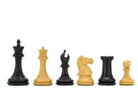 Sovereign Serie Ebonised Buxushouten Schaakstukken 8 cm