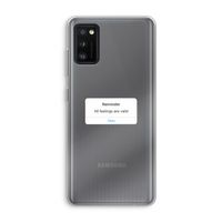 Reminder: Samsung Galaxy A41 Transparant Hoesje