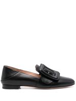 Bally mocassins Janelle en cuir à boucles - Noir