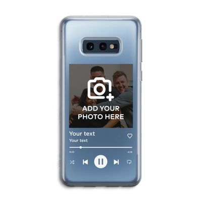 Music Player: Samsung Galaxy S10e Transparant Hoesje
