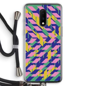 Skew Blush 1: OnePlus 7 Transparant Hoesje met koord