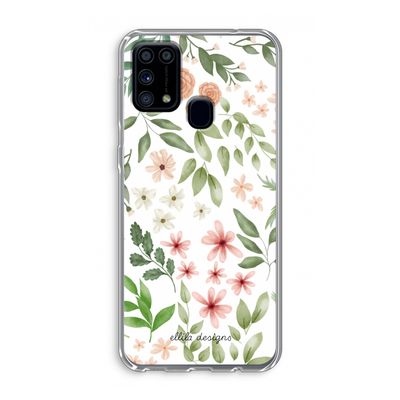 Botanical sweet flower heaven: Samsung Galaxy M31 Transparant Hoesje