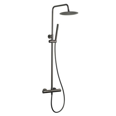 Opbouw Regendouche BWS Gunmetal 25 cm Hoofddouche Cemal Thermostatisch
