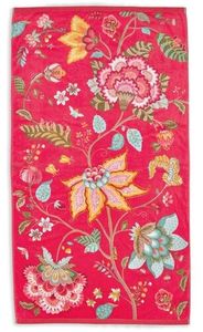 Pip Studio Pip Studio Pip Flowers Strandlaken - Rood 100 x 180 cm