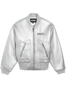 Apparis veste bomber à effet métallisé - Argent