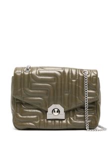 Lancel sac à bandoulière à coutures contrastantes - Vert