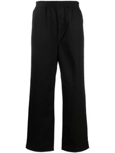 Carhartt WIP pantalon en coton à étiquette logo - Noir