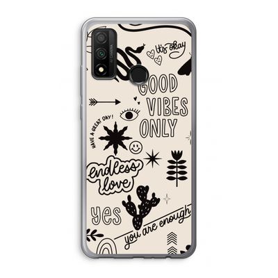 Good vibes: Huawei P Smart (2020) Transparant Hoesje