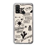 Good vibes: Huawei P Smart (2020) Transparant Hoesje