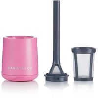 Barista & Co theezeef 20 cm nylon roze/grijs