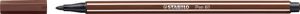 STABILO Pen 68 viltstift, bruin