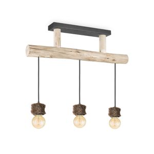 Light depot - hanglamp Furdy - 3 lichts - hout - Outlet