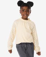HEMA Kindertop broderie ecru (ecru)
