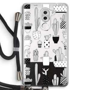 Cactusmotief: Honor 6X Transparant Hoesje met koord