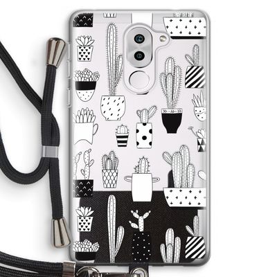 Cactusmotief: Honor 6X Transparant Hoesje met koord
