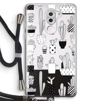 Cactusmotief: Honor 6X Transparant Hoesje met koord