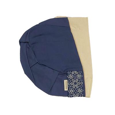 Biologisch Katoenen Meditatie Kussenhoezen - Denimblauw , Halve maan kussen