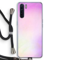 Flow mist pastel: Oppo A91 Transparant Hoesje met koord