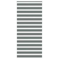 VidaXL Zebra rolgordijn 115x200 cm stofbreedte 110,9 cm donkergrijs