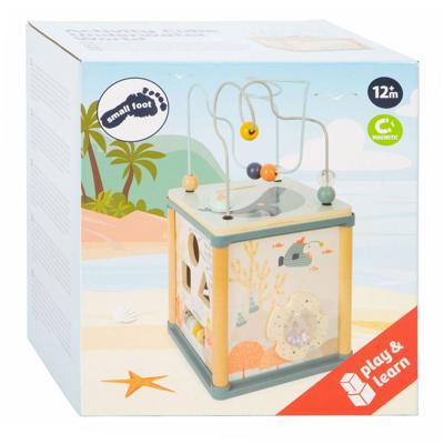 Small Foot houten activiteitenkubus en motoriekspiraal onderwaterwereld