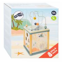 Small Foot houten activiteitenkubus en motoriekspiraal onderwaterwereld