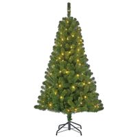 Tweedekans kunst kerstboom - 120 cm - met verlichting   -