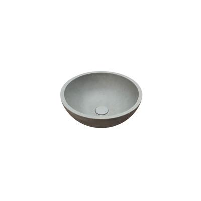Ideavit Beton vrijstaande wastafel - 36x14.5cm - rond - met klikwaste - antikras - waterdicht - kleur D5 290333-D5