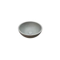 Ideavit Beton vrijstaande wastafel - 36x14.5cm - rond - met klikwaste - antikras - waterdicht - kleur D5 290333-D5