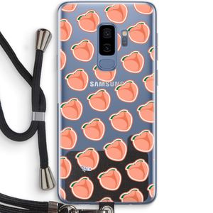 Just peachy: Samsung Galaxy S9 Plus Transparant Hoesje met koord