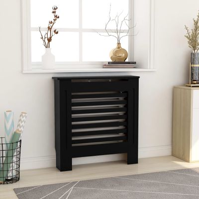 VidaXL Radiatorombouw 78 cm mdf zwart