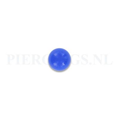 Balletje 1.6 mm acryl blauw 6 mm