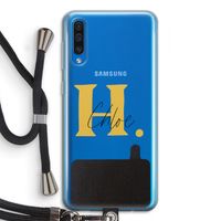 Amber Script: Samsung Galaxy A50 Transparant Hoesje met koord