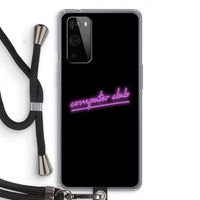 Vice Black: OnePlus 9 Pro Transparant Hoesje met koord