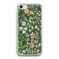 Botanical green sweet flower heaven: iPhone 7 Transparant Hoesje