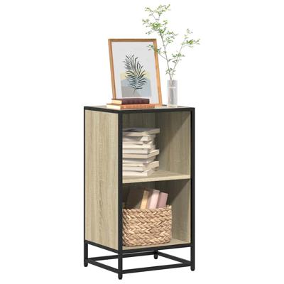 Boekenkast 40x35x76 cm bewerkt hout sonoma eikenkleurig