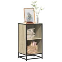 Boekenkast 40x35x76 cm bewerkt hout sonoma eikenkleurig