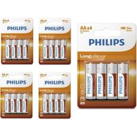 Philips Longlife Zinc AA/R6 - 20 Stuks (5 Blisters a 4St) - thumbnail