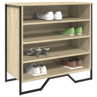 VidaXL Schoenenkast 80x38x78 cm bewerkt hout sonoma eikenkleurig