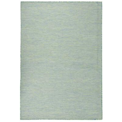 VidaXL Buitenkleed platgeweven 160x230 cm turquoise
