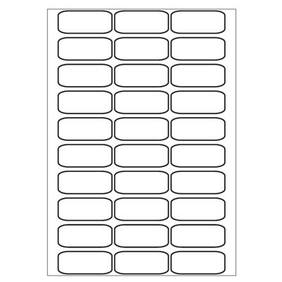 A4 etiketten 60 x 25 mm wit 100 vel Sorex