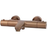 Wiesbaden Caral Thermostatische Badmengkraan - Geborsteld Koper Brons