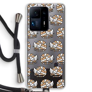 Slapende poes: Xiaomi Mi Mix 4 Transparant Hoesje met koord