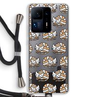 Slapende poes: Xiaomi Mi Mix 4 Transparant Hoesje met koord